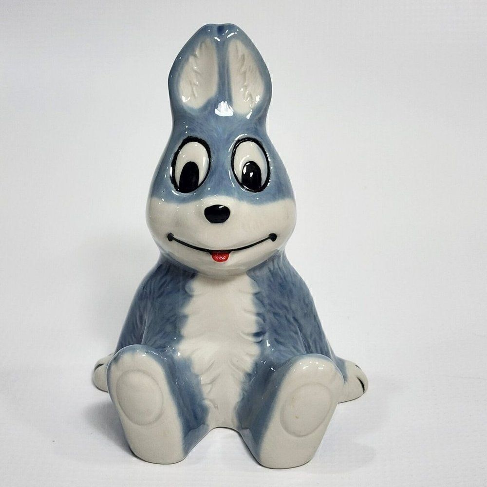 WADE of ENGLAND - Vintage 5.5"‎ Arthur Hare Blue Figurine 1993 C&S Collectibles
